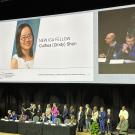 Professor Shen receiving her ICA Fellow award at ICA24